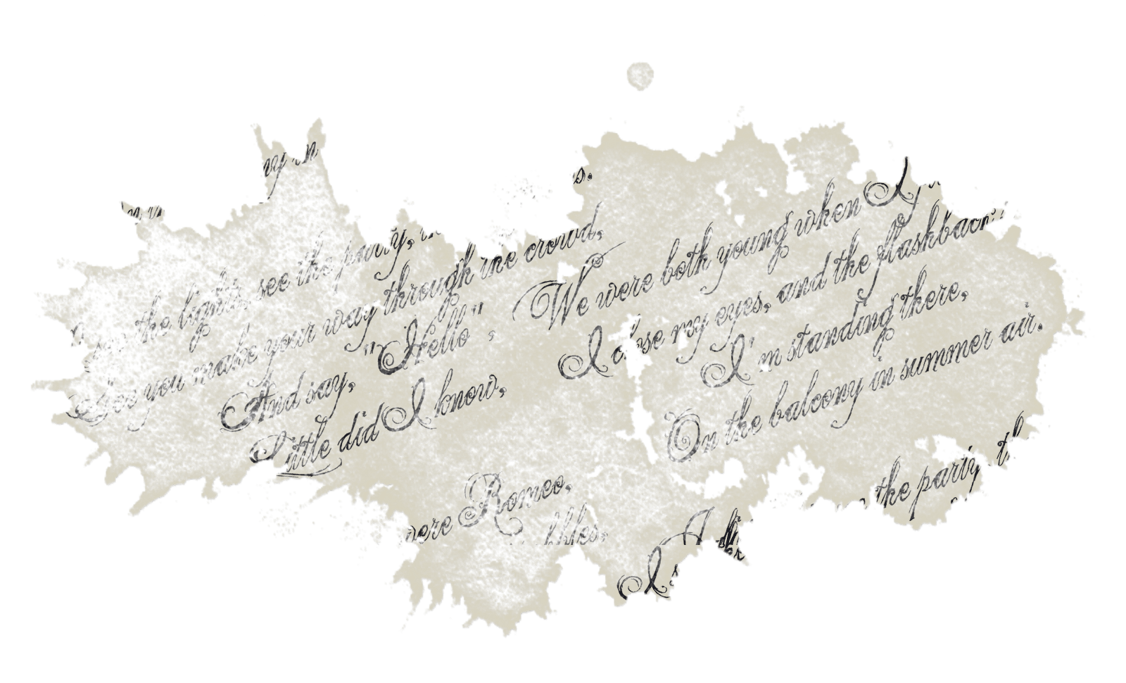 Military Mega White Splotch With Handwriting