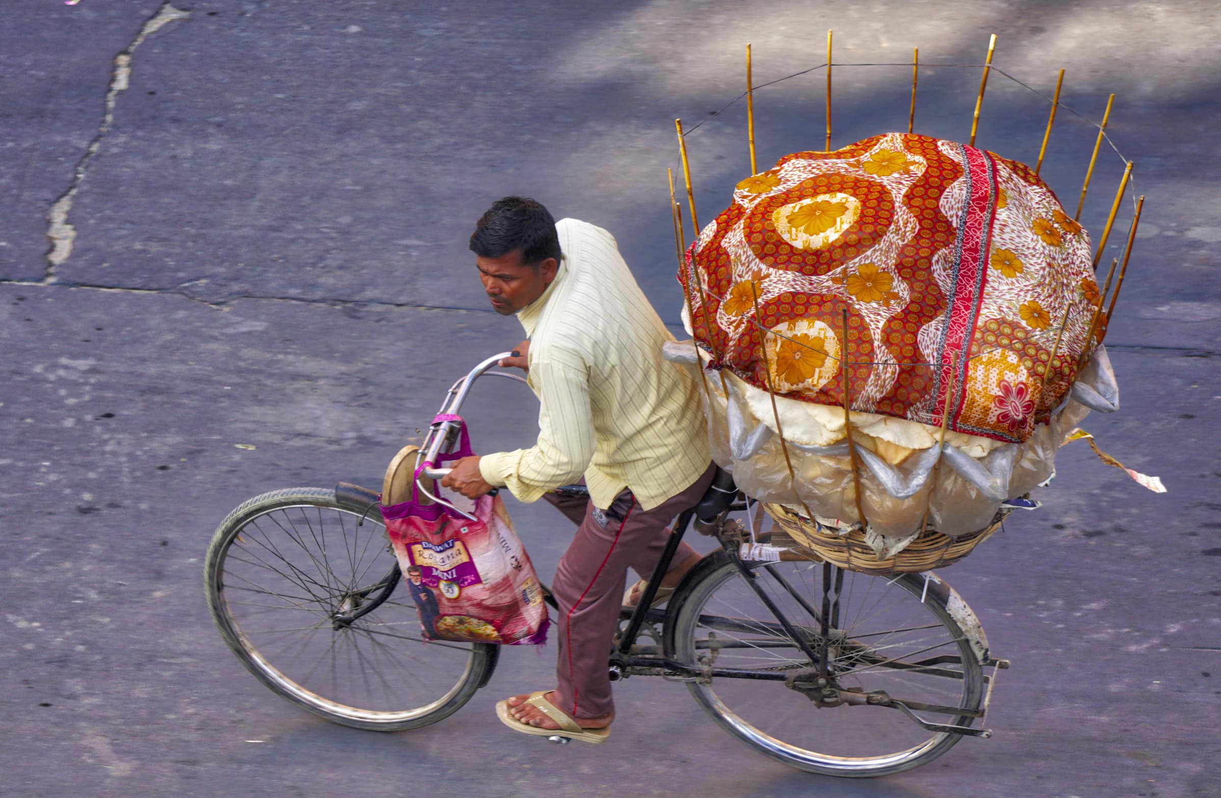 man on bike.