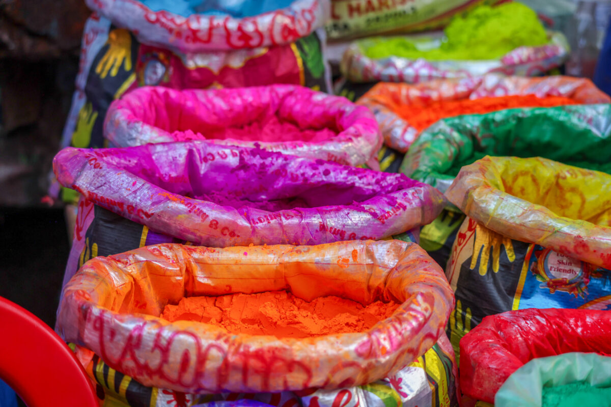 Holi festival colours