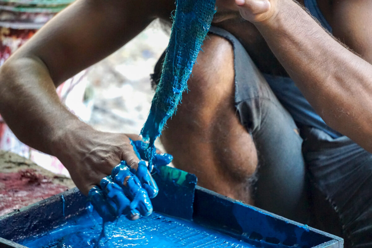 We study block printing and various forms of dye